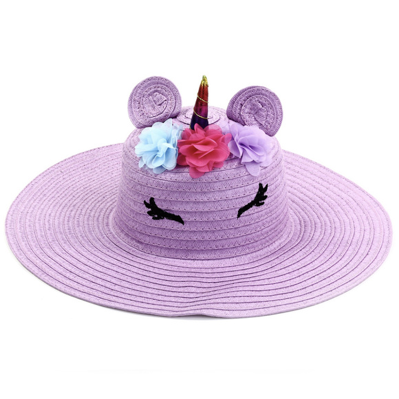 Limited Too Other - Girls/Ladies Purple Unicorn Floppy Sunhat